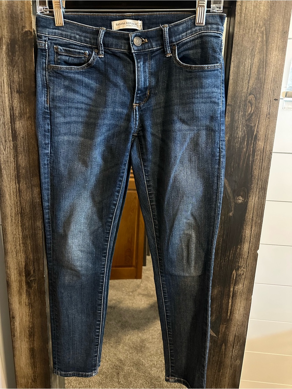 Banana Republic Premium Denim Skinny Ankle Jeans Dark Wash Women’s Size 26